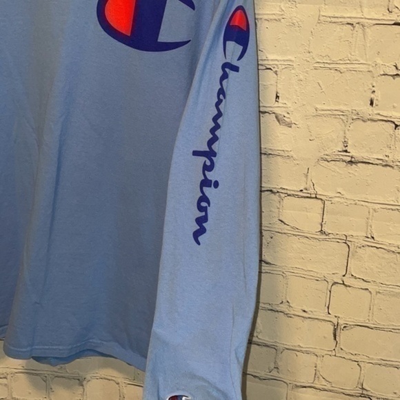 Champion light blue long sleeve tee - Picture 4 of 6